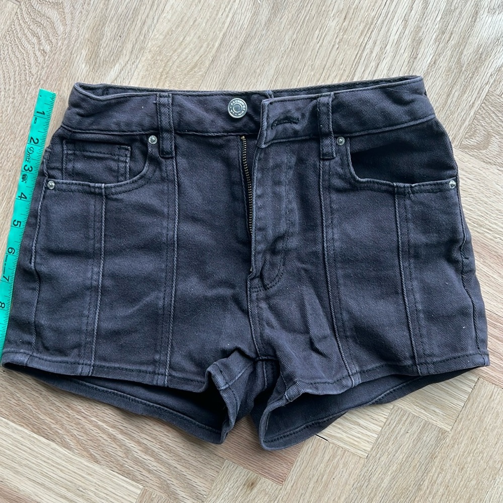 Pacsun denim high rise stretch short